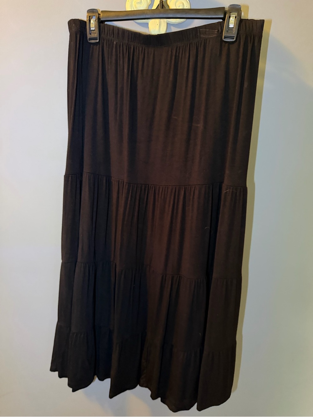 Philosophy Black Tiered Maxi Skirt